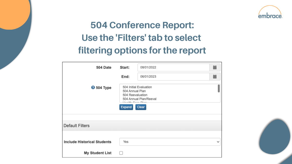 504 Conference Report